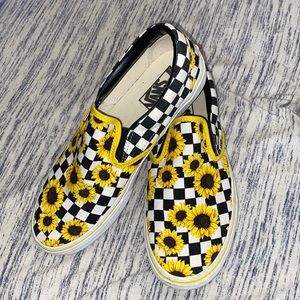 Sunflower + Checkered Vans